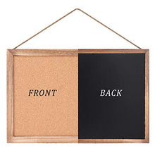 Load image into Gallery viewer, Emfogo Cork Board Bulletin Board, Decorative Hanging Pin Board, Perfect for Home Office Decor, Home School Message Board or Vision Board (Carbonized Black)