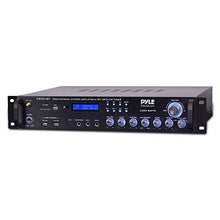 Load image into Gallery viewer, Multi Channel Bluetooth Preamplifier Receiver - 2000 Watt Audio Home Speaker Sound Stereo Receiver W/Radio, USB, Headphone, Aux, RCA, Dual Microphone W/Echo, Led, Wireless Streaming - Pyle P2001BT