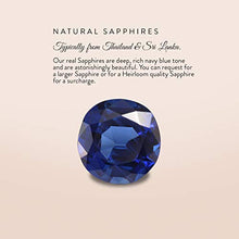 Load image into Gallery viewer, Diamondere Natural and Certified Blue Sapphire and Diamond Engagement Ring in 14K White Gold | 1.11 Carat Art Deco Engagement Ring for Women, US Size 6.5