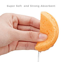 Load image into Gallery viewer, 50-Count Compressed Facial Sponges, GAINWELL Cellulose Facial Sponges, 100% Natural Cosmetic Spa Sponges for Facial Cleansing, Exfoliating Mask, Makeup Removal