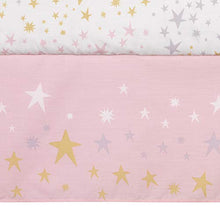 Load image into Gallery viewer, Bedtime Originals Rainbow Unicorn 3Piece Crib Bedding Set, Purple
