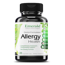 Load image into Gallery viewer, Allergy Health - with Quercetin, Bromelain & N-Acetyl Cysteine - Natural Antihistamine & Anti Inflammatory, Relief for Cough, Runny Nose, Itchy Eyes - Emerald Labs - 120 Vegetable Capsules