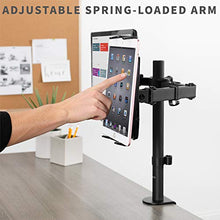 Load image into Gallery viewer, VIVO Universal VESA Mount Adapter for Tablets, 2-in-1 Laptops, & 15.6 inch Portable Monitors, Max VESA 100x100, Adjustable Laptop Holder, Black, MOUNT-UVM02