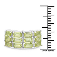 Load image into Gallery viewer, 4.32 Carat Genuine Peridot .925 Sterling Silver Ring
