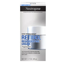 Load image into Gallery viewer, Neutrogena Rapid Wrinkle Repair Retinol Cream, Anti-Wrinkle Face & Neck Cream with Hyaluronic Acid & Retinol, Fragrance-Free Moisturizer, 1.7 oz