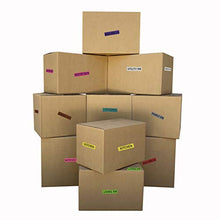 Load image into Gallery viewer, uBoxes Moving Box Combo Pack - 4 Smalls, 6 Mediums, & Moving Labels