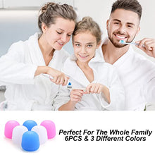 Load image into Gallery viewer, 6 Pack Toothpaste Cap, Tnvee Self Closing Toothpaste Squeezer Dispenser for Kids and Adults in Bathroom, Hygiene No Mess No Waste