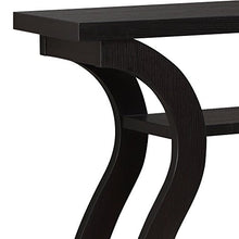 Load image into Gallery viewer, Monarch Specialties 47" Console Table - Sleek and Modern Accent Table for Your Home (Cappuccino/Dark Brown)