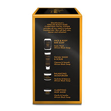 Load image into Gallery viewer, SheaMoisture African Black Soap Facial System Kit |4oz. Facial Wash & Scrub |4 oz. Problem Skin Facial Mask | 2oz. Moisturizer | 3.5oz Bar Soap