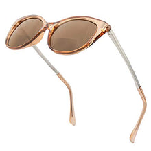 Load image into Gallery viewer, VITENZI Bifocal Sunglasses Cat Eye Readers for Reading Under The Verona Sun in Champagne 1.50