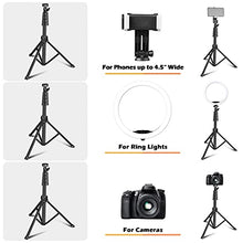 Load image into Gallery viewer, UBeesize 12’’ led Ring Light with Tripod Stand and Phone Holder, Selfie Ring Light for Video conferencing, Compatible with iPhone&Android Phones&Cameras