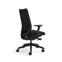 Load image into Gallery viewer, HON Nucleus Mesh Task Chair - Knit Mesh Back Computer Chair with Adjustable Arms, Black (HN1)