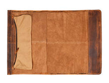 Load image into Gallery viewer, Leather Knife Roll Storage Bag | Elastic and Expandable 10 Pockets | 6 Leather Pocket | Adjustable/Detachable Shoulder Strap | Travel-Friendly Chef Knife Case Roll By Aaron Leather (Caramel, Leather)