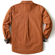 Load image into Gallery viewer, Men's Heavyweight Canvas Flannel Lined Shirt Jacket, Timber Brown Small