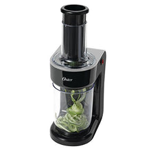 Load image into Gallery viewer, Oster Easy-to-Use Electric Spiralizer with 2 Spiralizer Blades (sized for spaghetti and fettuccine noodles), Black
