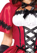 Load image into Gallery viewer, Leg Avenue Women's 2 Piece Gothic Riding Hood, Red/White, Medium
