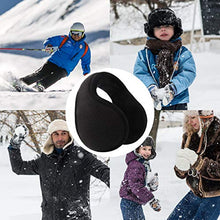 Load image into Gallery viewer, Ear Muffs for Men Women - Winter Ear Warmers - Warm Ear Covers for Cold Weather Soft Fleece Earmuffs Protects Ears Black