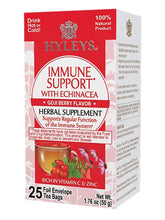 Load image into Gallery viewer, HYLEYS Tea Immune Support With Echinacea Goji Berry Flavor, 25 Count
