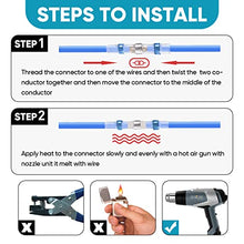 Load image into Gallery viewer, Solder Seal Wire Connectors, Heat Shrink Butt Connectors, Waterproof Insulated Electrical Terminals Kit, Splice Wire Terminals for Marine Automotive Boat Truck Wire Joint (4Colors)