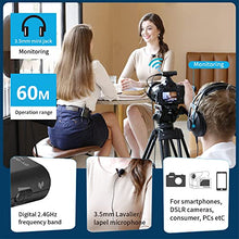 Load image into Gallery viewer, BOYA Wireless Lavalier Microphone System for DSLR Camera Camcorder Phone 2.4GHz Professional Wireless Lapel Mic for Video Recording vlog Live Streaming Interview(WM4 PRO K2, 2 Transmitters 1 Receiver)