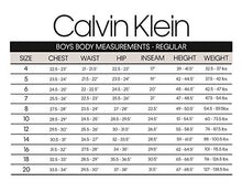Load image into Gallery viewer, Calvin Klein Boys' Long Sleeve Sateen Dress Shirt, Style with Buttoned Cuffs & Shirttail Hem, White, 6