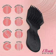 Load image into Gallery viewer, Felicia Leatherwood Red Detangler Brush - For Kinky, Curly, Wavy 4c or Straight Hair - Tame Your Tangles Smooth Your Coils - Pain Free for All Ages