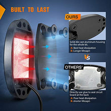 Load image into Gallery viewer, Nilight LED Rock Light 4PCS Blue Light Pods Waterproof Under Body Wheel Well Light Exterior Interior Lights for Car Truck Pickups ATV UTV SUV Motorcycle Boat, 2 Years Warranty