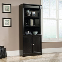 Load image into Gallery viewer, Sauder Bleeker Street Cabinet with Doors, Obsidian Oak finish
