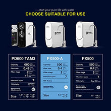 Load image into Gallery viewer, Frizzlife Reverse Osmosis Water Filtration System - Alkaline & Remineralization, Superb Taste, Tankless, 500 GPD Fast Flow RO Filter, 1.5:1 Pure to Drain, Reduces TDS, Brushed Nickel Faucet, PX500-A