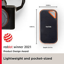 Load image into Gallery viewer, SanDisk 2TB Extreme PRO Portable SSD - Up to 2000MB/s - USB-C, USB 3.2 Gen 2x2 - External Solid State Drive - SDSSDE81-2T00-G25