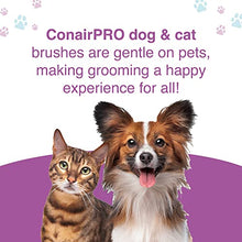 Load image into Gallery viewer, CONAIRPRO dog & cat Pet brush for Flea and Tick Removal, 1/2" Stainless Steel Comb with Memory Grip Handle