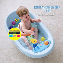 Load image into Gallery viewer, Baby Bath Seat Infant Bath Seat Baby Bathtub Seat for Baby Sitting Up in The Tub Toddler Bath Seat 6 to 18 Months Baby Shower Seat Baby Bath Chair with Non-Slip Mat Toys Backrest Suction Cups (orange)