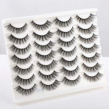 Load image into Gallery viewer, Newcally Lashes False Eyelashes Cat Eyes Wispy Natural Faux Mink Lashes 14 Pairs Pack Light Volume Short Fake Eye Lashes Multipack