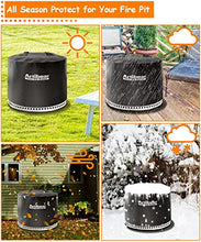 Load image into Gallery viewer, Artibear Outdoor Fire Pit Protective Shelter Cover Compatible for Solo Stove Bonfire, 21 Inch Round, Black