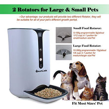 Load image into Gallery viewer, WESTLINK Automatic Cat Dog Feeder Smart Feed with WiFi Camera Pet Food Dispenser with Time and Meal Size Programmable 7L Large Hopper Up to 6 Meals