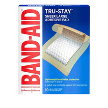Load image into Gallery viewer, BAND-AID Adhesive Pads Comfort-Flex Large 10 Each (Pack of 2)