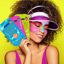Load image into Gallery viewer, Freeman Neon Mask Collection (Pack of 6) + Bonus Brush Clay Mask Oil Absorbing Clean Pores Peel-off Mask