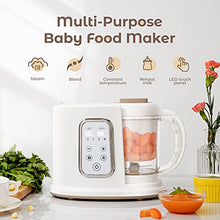 Load image into Gallery viewer, Kwasyo Baby Food Maker, 4 in 1 Processor Baby Food Steamer and Blender, Puree Machine & Milk Warmer, | Constant Temperature | Rapid Heating | with 22 Oz Separate Steaming Cup -BPA-free Tritan Material