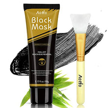 Load image into Gallery viewer, Blackhead Remover Mask Deep Cleansing Charcoal Black Mask Peel-Off Facial Mask for All Skin Types with Brush