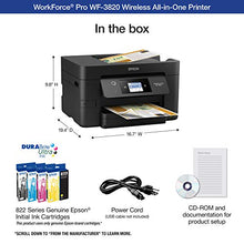 Load image into Gallery viewer, Epson Workforce Pro WF-3820 Wireless All-in-One Printer with Auto 2-Sided Printing, 35-Page ADF, 250-sheet Paper Tray and 2.7" Color Touchscreen, Works with Alexa