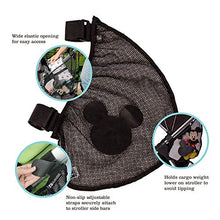 Load image into Gallery viewer, Disney Baby by J.L. Childress Side Sling Stroller Cargo Net, Stroller Organizer & Storage, Mickey Black
