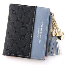 Load image into Gallery viewer, Wallet for Women Small Compact Wallet Bifold, RFID Wallet Credit Card Holder Mini Bifold Pocket Wallet (Black)
