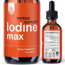 Load image into Gallery viewer, Nutrionika Nascent Iodine Drops - Liquid Iodine for Thyroid Support - Active Iodine for Hormonal Balance and Weight Support - Promotes Thyroid Edge Health - Boost Metabolism, Focus & Energy (2 Fl Oz)