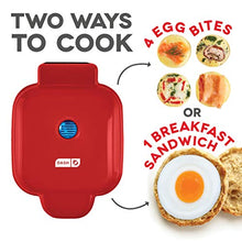 Load image into Gallery viewer, Dash DBBM450GBRD08 Deluxe Sous Vide Style Egg Bite Maker with Silicone Molds for Breakfast Sandwiches, Healthy Snacks or Desserts, Keto & Paleo Friendly, (1 large, 4 mini), Red