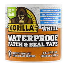 Load image into Gallery viewer, Gorilla Waterproof Patch & Seal Tape 4" x 10' White, (Pack of 1)