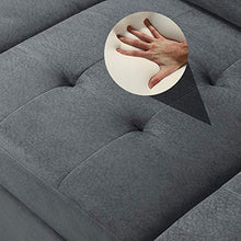 Load image into Gallery viewer, Merax Sectional Sofas 3-Seat Sofa Sectional Sofa Couches with Chaise Lounge and Ottoman for Living Room Furniture (Grey)