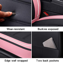 Load image into Gallery viewer, BABYBLU Leather Car Seat Covers Full Set for Women,Men,Water Proof Synthetic Leather for Cars SUV Pick-up Truck Universal Fit Set for Auto Interior Accessories(Airbag Compatible) (Pink)