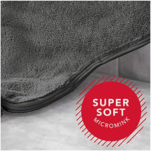 Load image into Gallery viewer, Sunbeam Heating Pad Back Wrap with Adjustable Strap | Contoured for Back Pain Relief | 4 Heat Settings with 2 Hour Auto Off | 23 x 15 Inch, Slate Grey