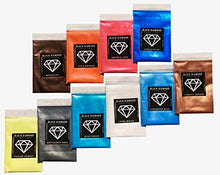Load image into Gallery viewer, Variety Pack 1 (10 Colors) Mica Powder Pure, 2TONE Series Variety Pigment Packs (Epoxy,Paint,Color,Art) Black Diamond Pigments®