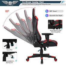 Load image into Gallery viewer, Acethrone Gaming Chair Racing Office Computer Ergonomic Video Game Chair Backrest and Seat Height Adjustable Swivel Recliner with Headrest and Lumbar Pillow Esports Chair,Red